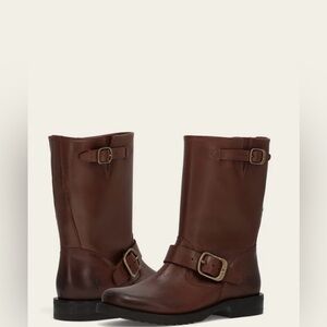 VERONICA FLEX SHORT Frye Women Veronica Biker Short Boot Size9.5